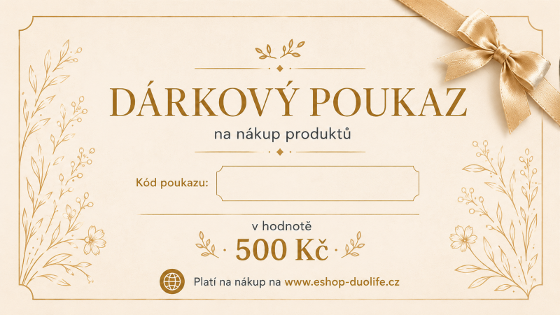 Dárkový poukaz v hodnotě 500 Kč