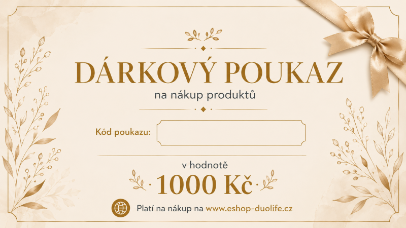 Dárkový poukaz v hodnotě 1.000 Kč 